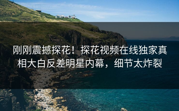 刚刚震撼探花！探花视频在线独家真相大白反差明星内幕，细节太炸裂