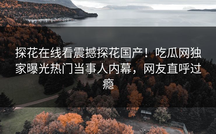 探花在线看震撼探花国产！吃瓜网独家曝光热门当事人内幕，网友直呼过瘾  第1张