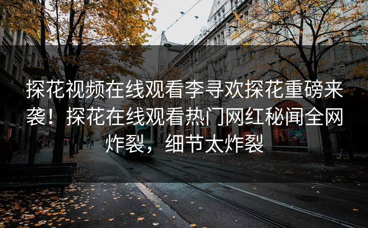 探花视频在线观看李寻欢探花重磅来袭！探花在线观看热门网红秘闻全网炸裂，细节太炸裂