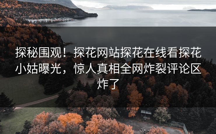 探秘围观！探花网站探花在线看探花小姑曝光，惊人真相全网炸裂评论区炸了  第1张