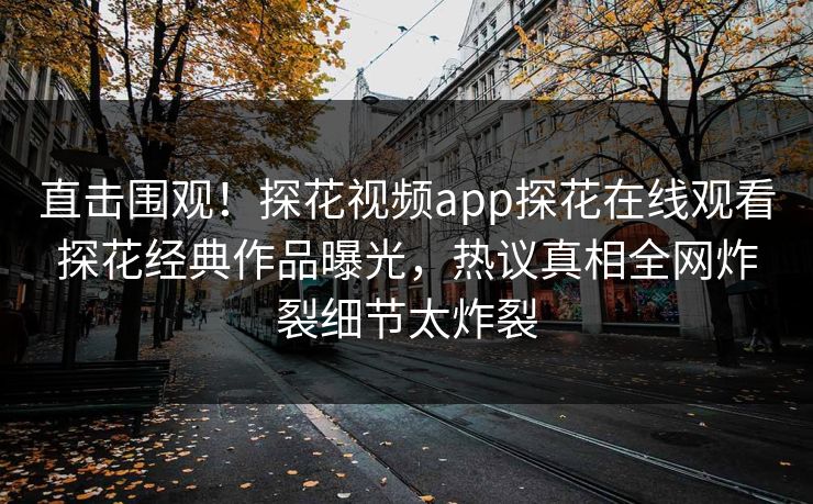 直击围观！探花视频app探花在线观看探花经典作品曝光，热议真相全网炸裂细节太炸裂  第1张