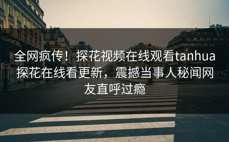 全网疯传！探花视频在线观看tanhua探花在线看更新，震撼当事人秘闻网友直呼过瘾