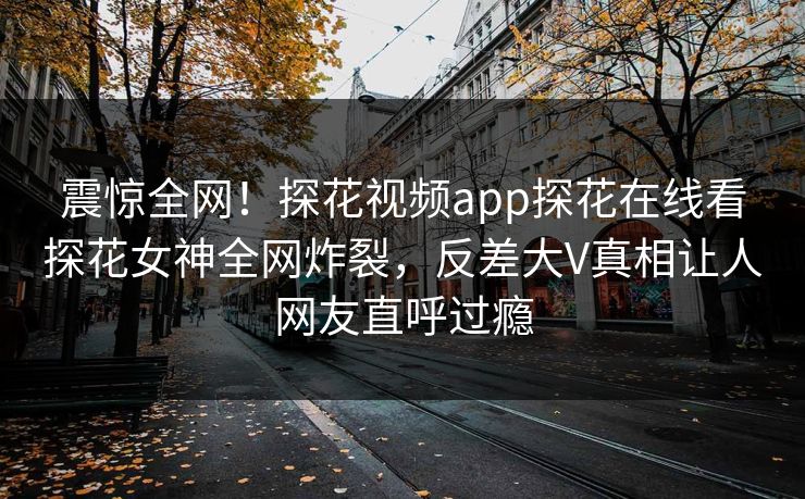 震惊全网！探花视频app探花在线看探花女神全网炸裂，反差大V真相让人网友直呼过瘾